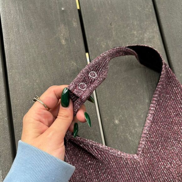 Urban-outfitters Women's Purple and Black Bodysuit - Picture 3 of 5